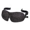 Contemporary Home Living 9" Black and Gray Floral Adjustable Polyester Sleeping Eye Mask